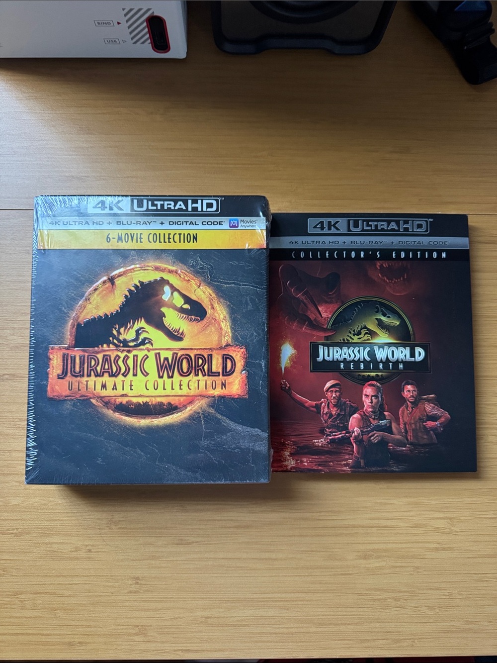 Jurassic Park 7 Movie collection 4k UHD Blu-Ray - NEW & Sealed